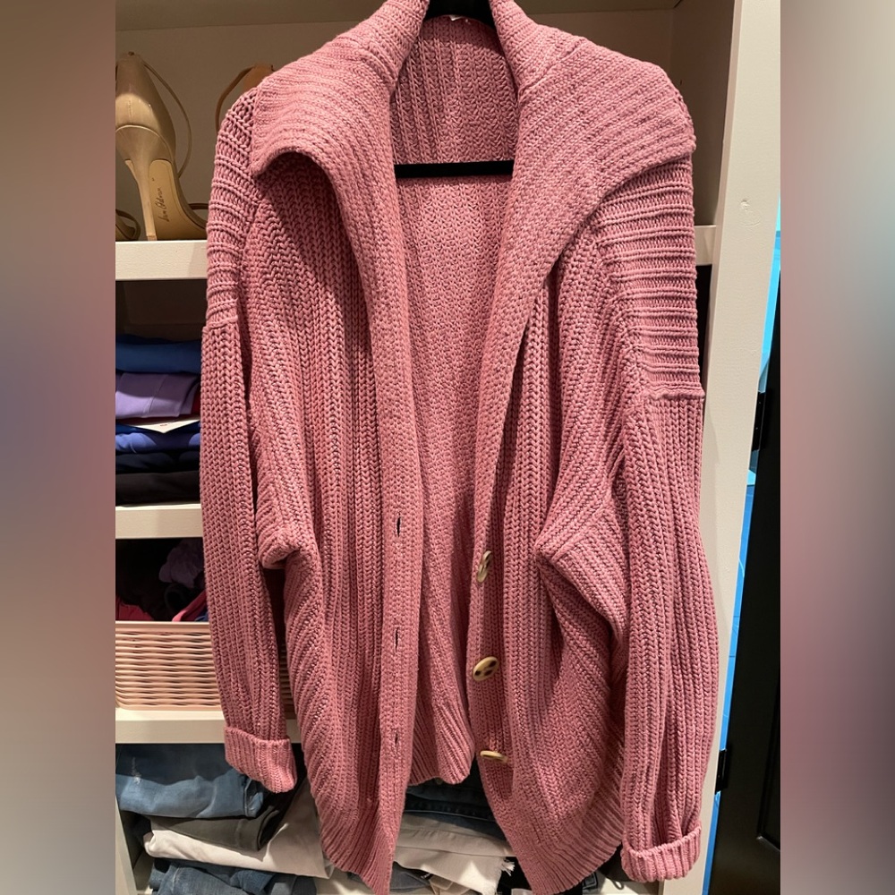 Free people cable knit cardigan M excellent